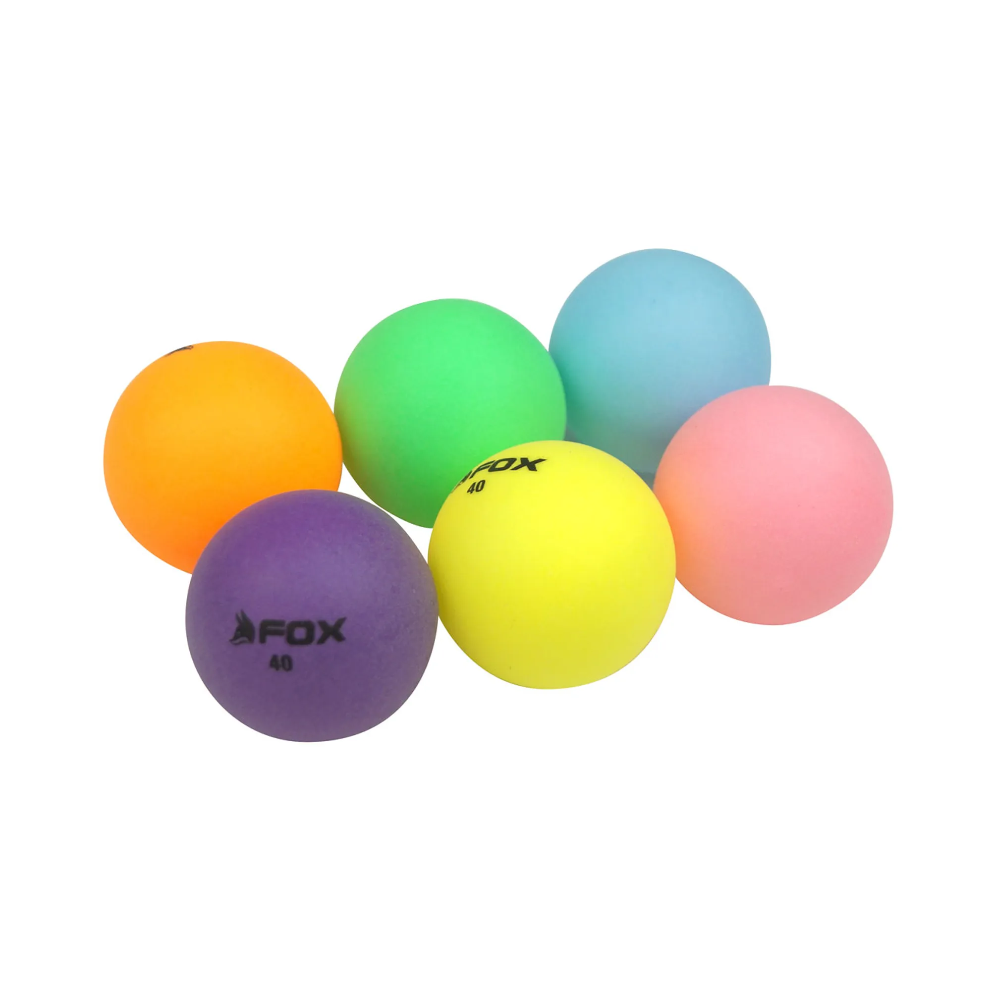 Fox TT Multicoloured Table Tennis Balls Set (Pack Of 6)