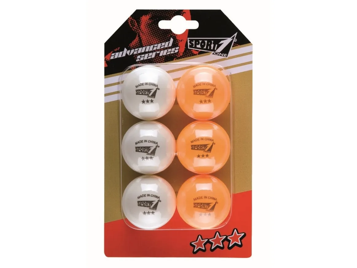 Sport1 Bordtennis bolde 40mm ''Advanced 3 star'' (6 stk.)