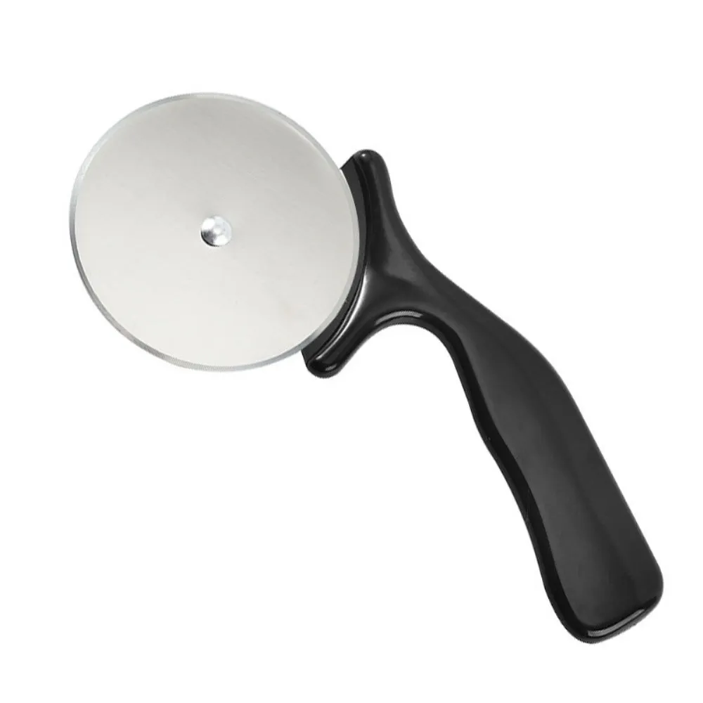 Pizza Slicer Pizza Skjærekniv Kakeverktøy Pizzahjul - Svart