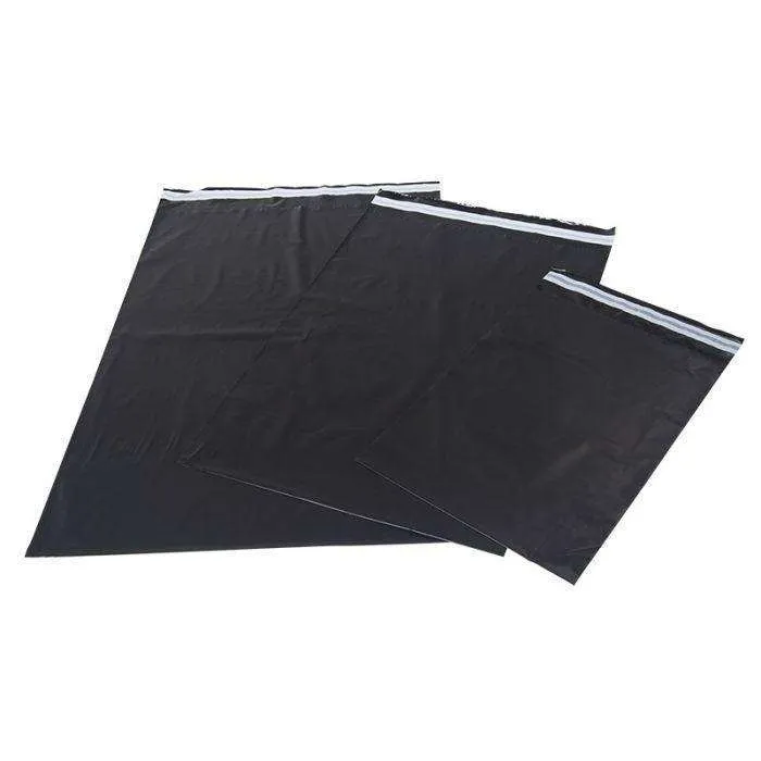 40 stk Svart e-handelspose/postordrepose - 25 x 35 cm