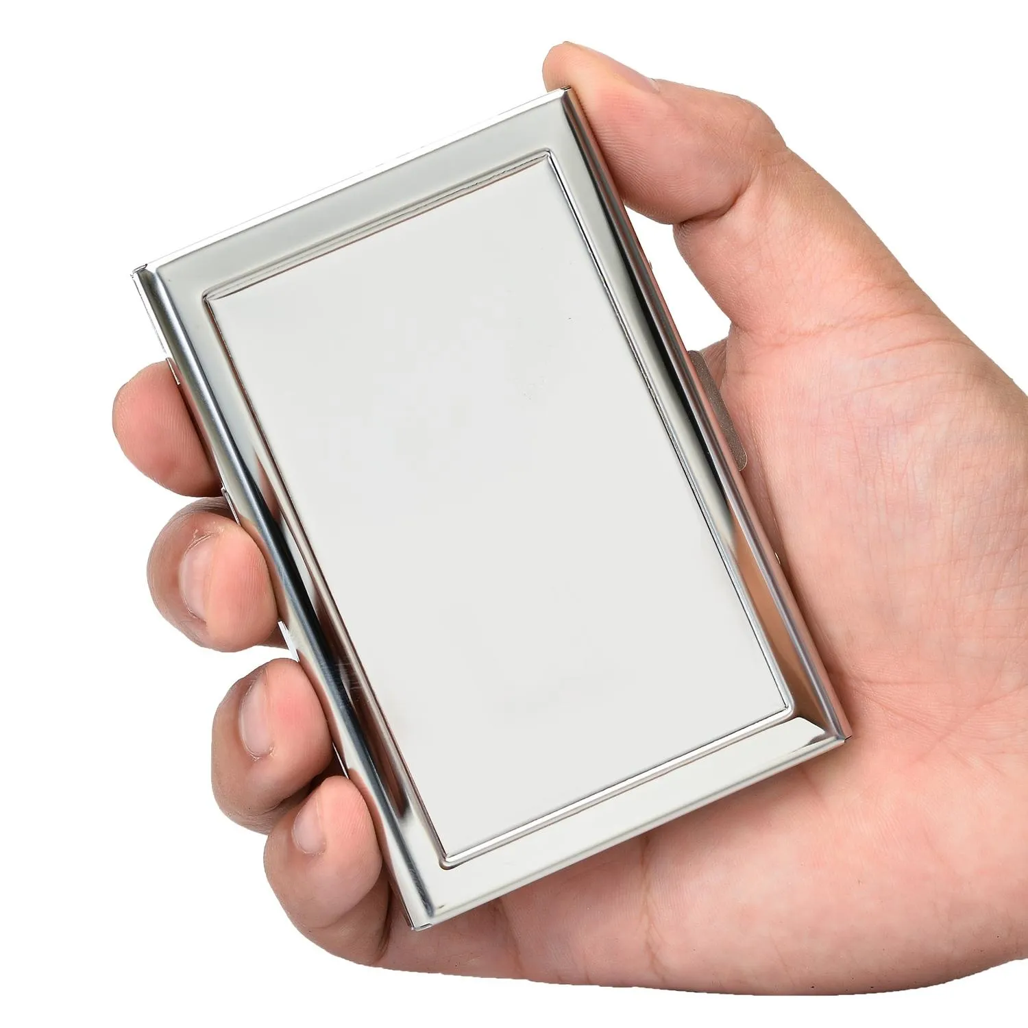 SilverGlas Eksklusiv stål Kortholder / Lommebok - RFID Sikker