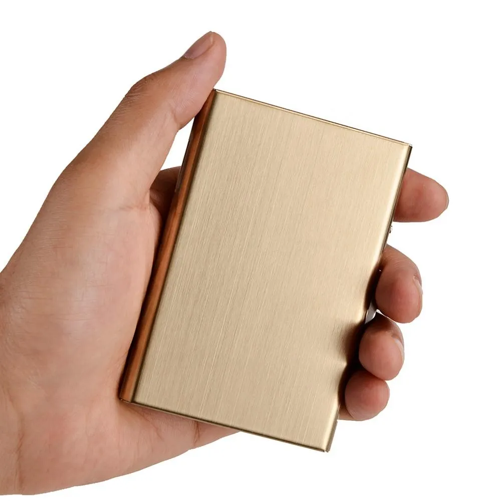 Stilren Eksklusiv stål Kortholder / Lommebok - RFID Sikker