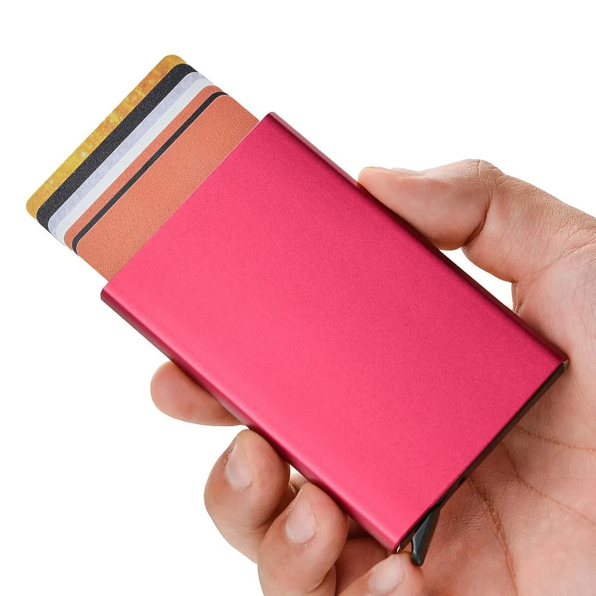 Kortholder med RFID-beskyttelse. Pop-up