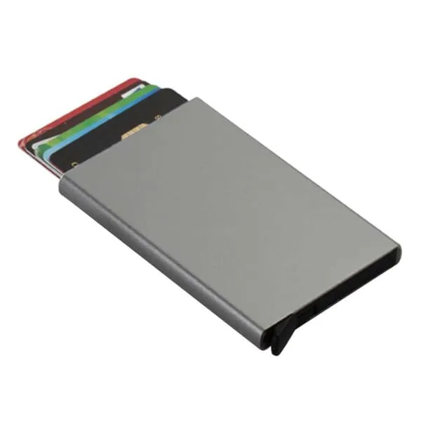 Metal Pop-Up Card Holder med RFID-ly Gray