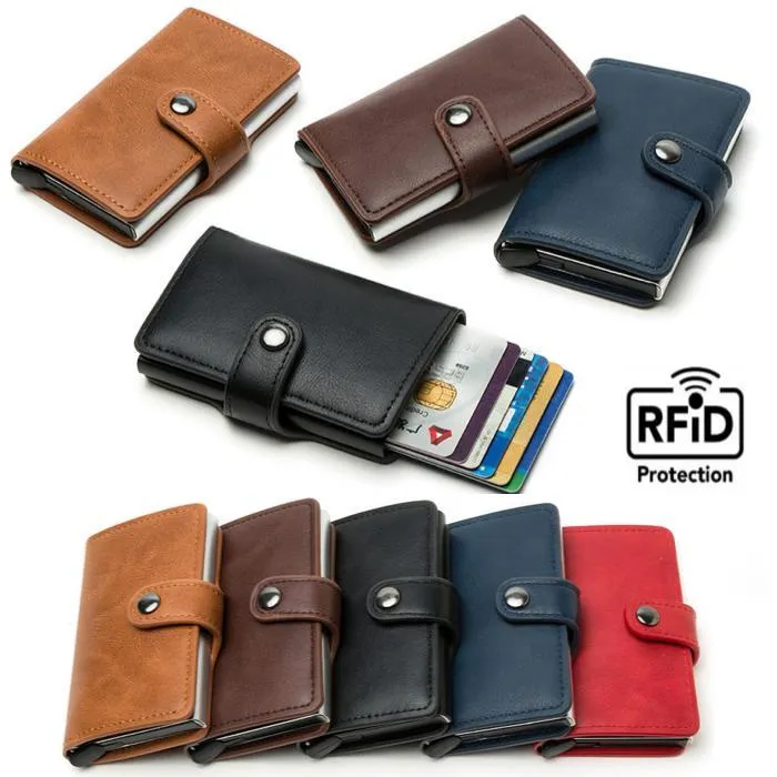 Lommebok Kortholder - RFID & NFC Beskyttelse - 5 kort