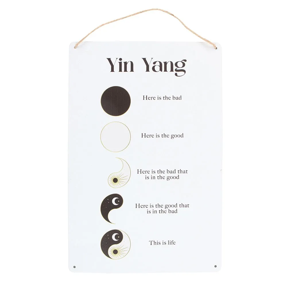 Something Different Tin Yin Yang Hanging Sign