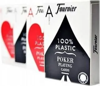 Jumbo Poker i 100% plast FOURNIER