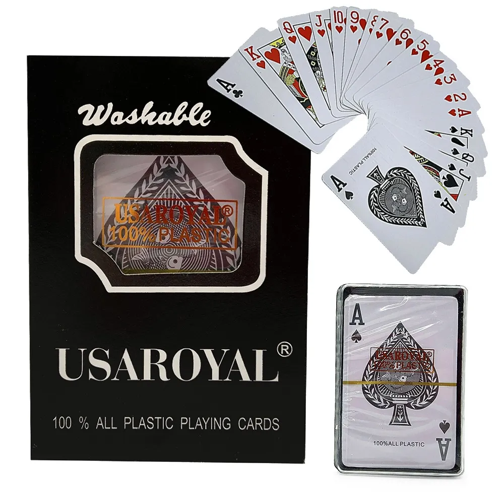 Kortstokk med plastbelegg / Kortspill / Spillekort - Poker