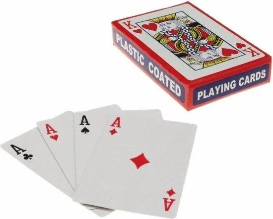2-Pak Kortstokk med plastbelegg / Kortspill / Spillkort – Poker