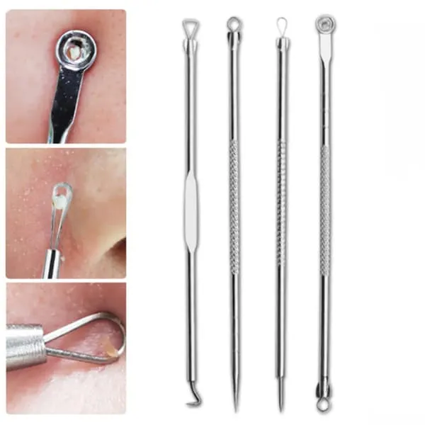 Blackhead Verktøy 4-Pack Blackhead Verktøysett