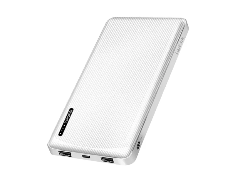 LogiLink PA0328WRF, 10000 mAh, 12 W, Hvit