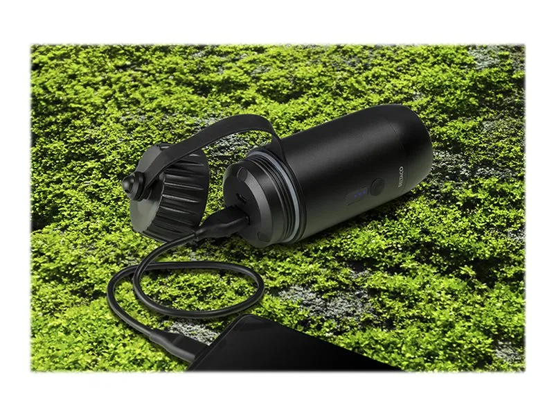 DELTACO PB-Q1002 - Strømbank - 15000 mAh - 55.5 Wh - 15 watt - 3 A - 2 utgangskontakter (USB, USB-C) - svart