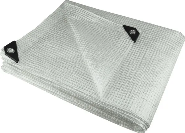 Dedra presenning 3x5 m, 100 g/m², gjennomsiktig, forsterket