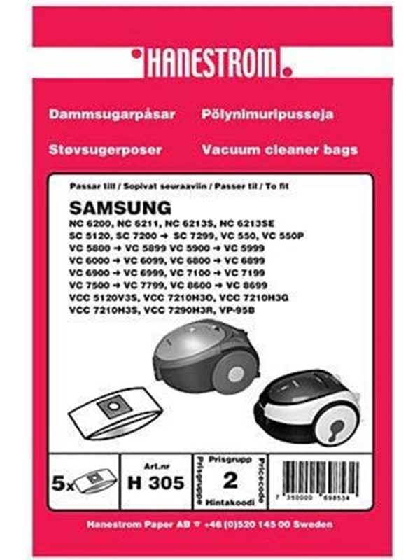 hanestroem Vacuum Cleaner Bags - 5 pcs