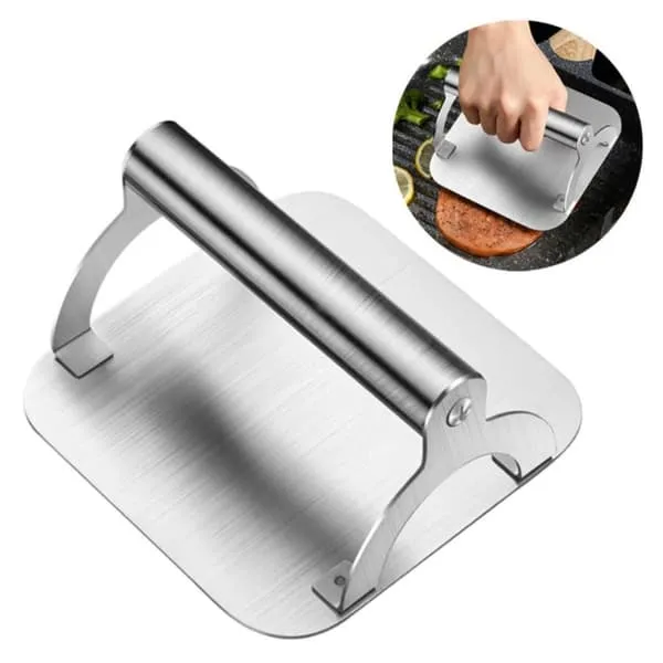 Smash Iron 100% rustfritt stål - Hamburger Press for grill og komfyr