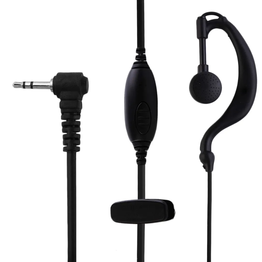 2,5 mm hodesett ørepropp toveis radio Walkie Talkie