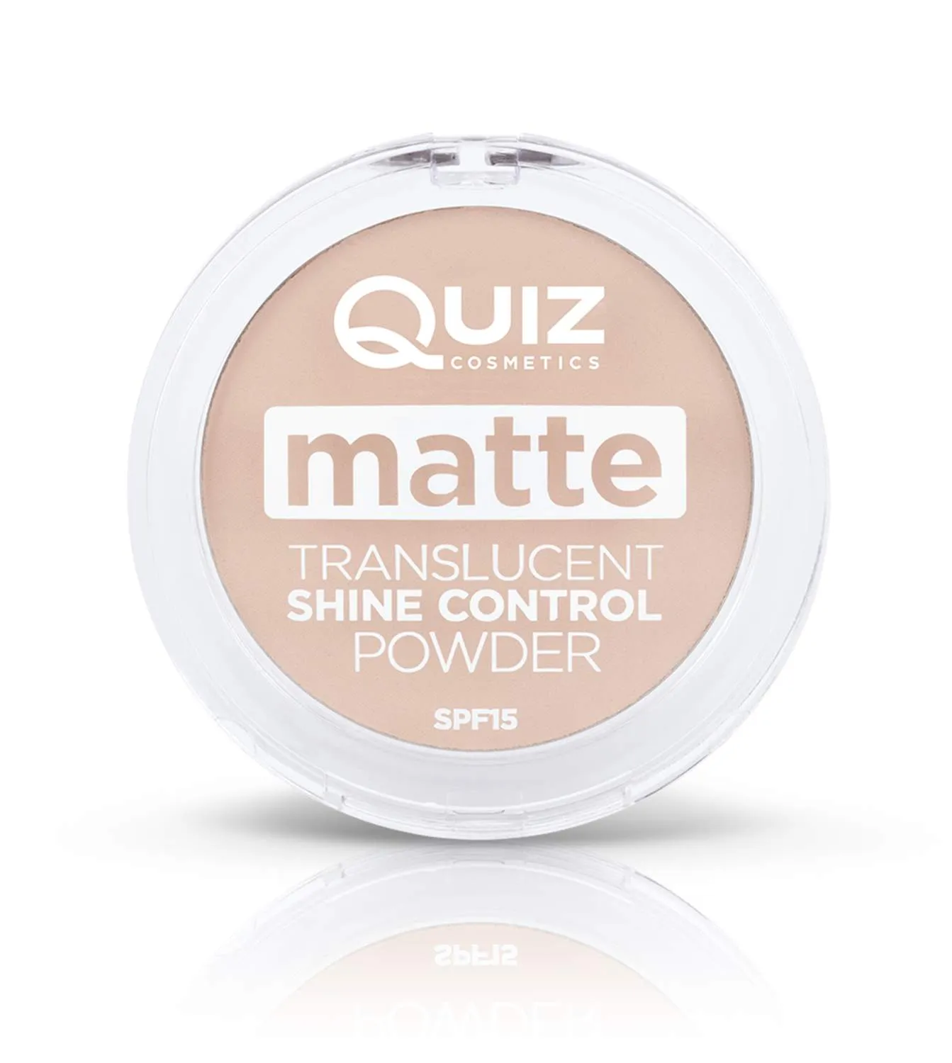 Matt gjennomskinnelig pudder - Shine control pudder - Quiz Cosmetic