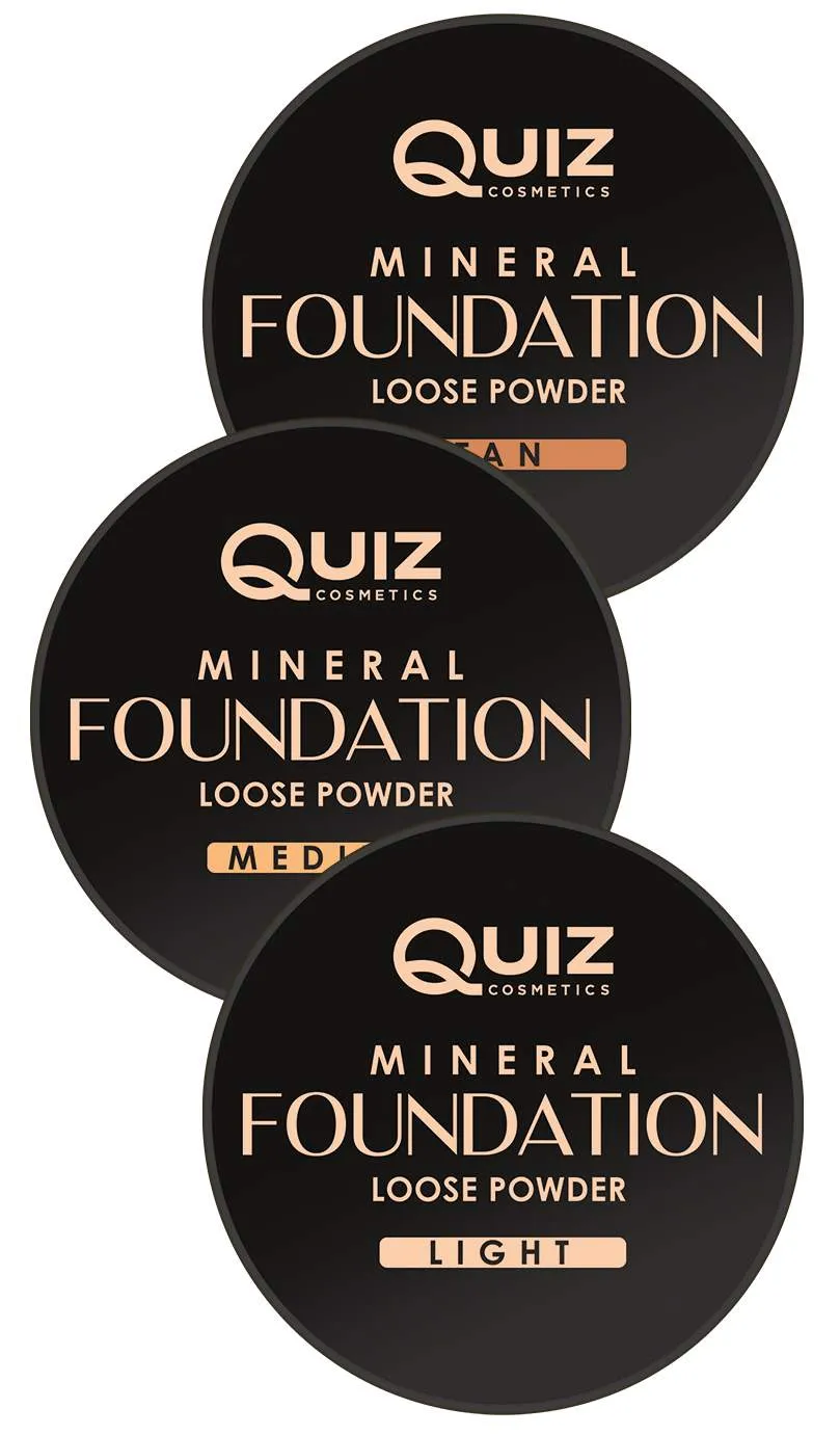 Mineralfoundation - Løs kraft - Quiz Cosmetics