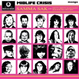 Midlife Crisis - Samma Sak (Klar/Svart Marmorert 7\" Vinylsingel) (Vinylsingel)