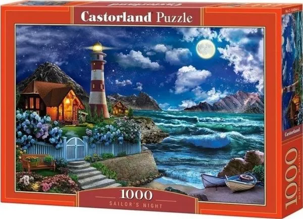 Castorland puslespill 1000 brikker: Noc ?eglarza, latarnia morska