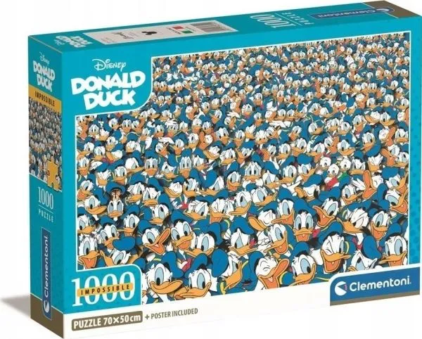 1000 brikker umulig puslespill: Donald Duck