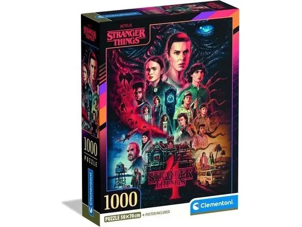 Clementoni puslespill Compact Stranger Things 1000 brikker (39980)
