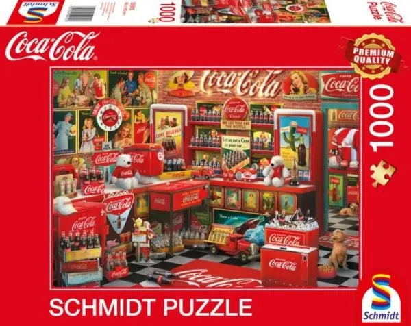Schmidt Spiele Coca Cola - Nostalgie-Shop, puslespill (1000 biter)