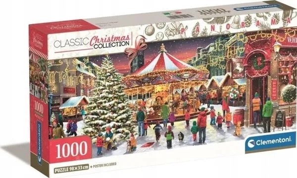 Krups puslespill juleby Clementoni 2024 1000 brikker