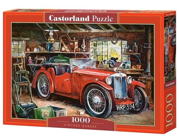 Castorland Vintage Garage 1000 pcs, 1000 stykker, Kjøretøy, 9 år