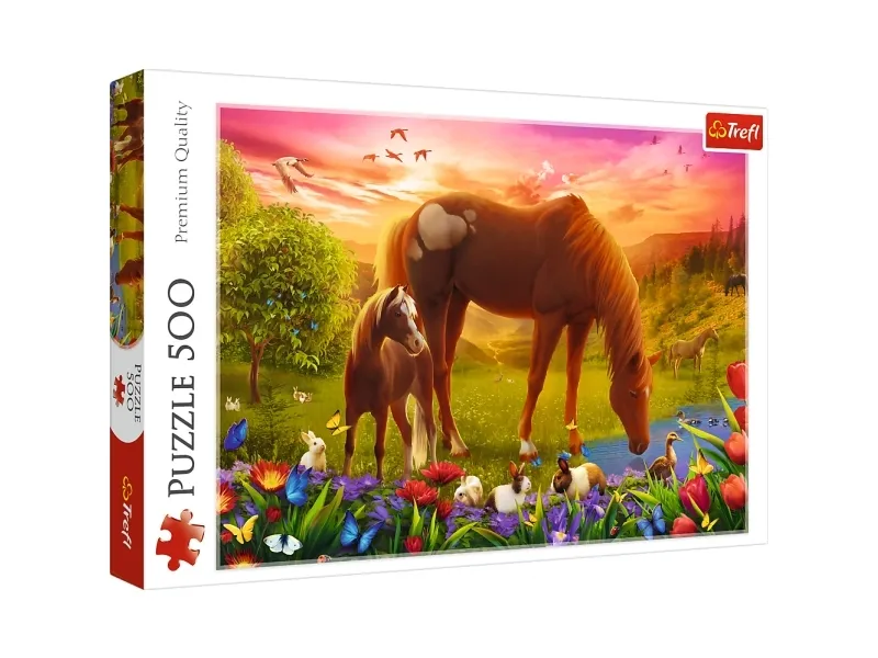 Trefl Puzzle 500, 500 stykker, Dyr, 10 år