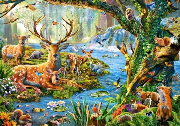 Castorland Forest Life, 500 stykker, Flora og fauna, 9 år