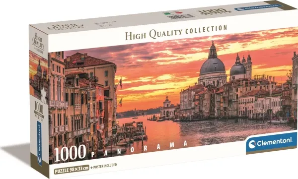 Clementoni puslespill 1000 brikker Compact Panorama Store kanal Venezia