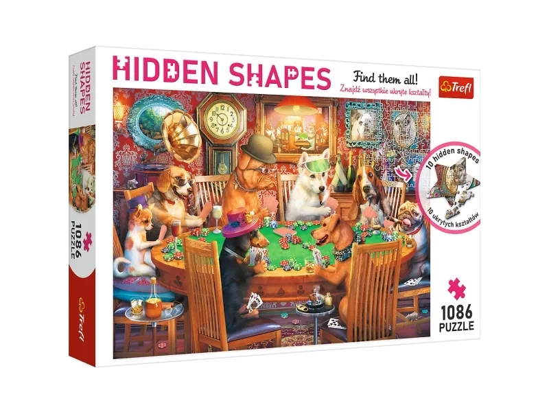 Trefl Puzzle Hidden Shapes Game Night 1086 biter