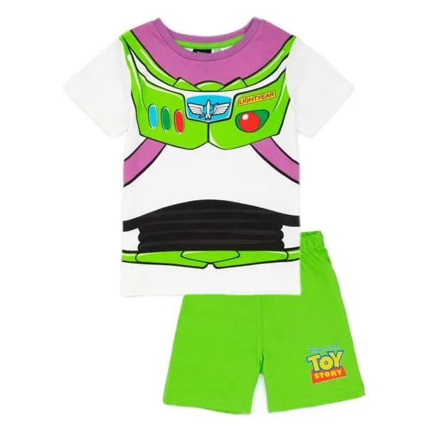 Toy Story Boys Buzz Lightyear Costume Short Pyjama Set