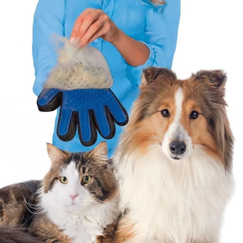 Børstehanske - Hund/Katt - Høyre hånd - Silikonbørste