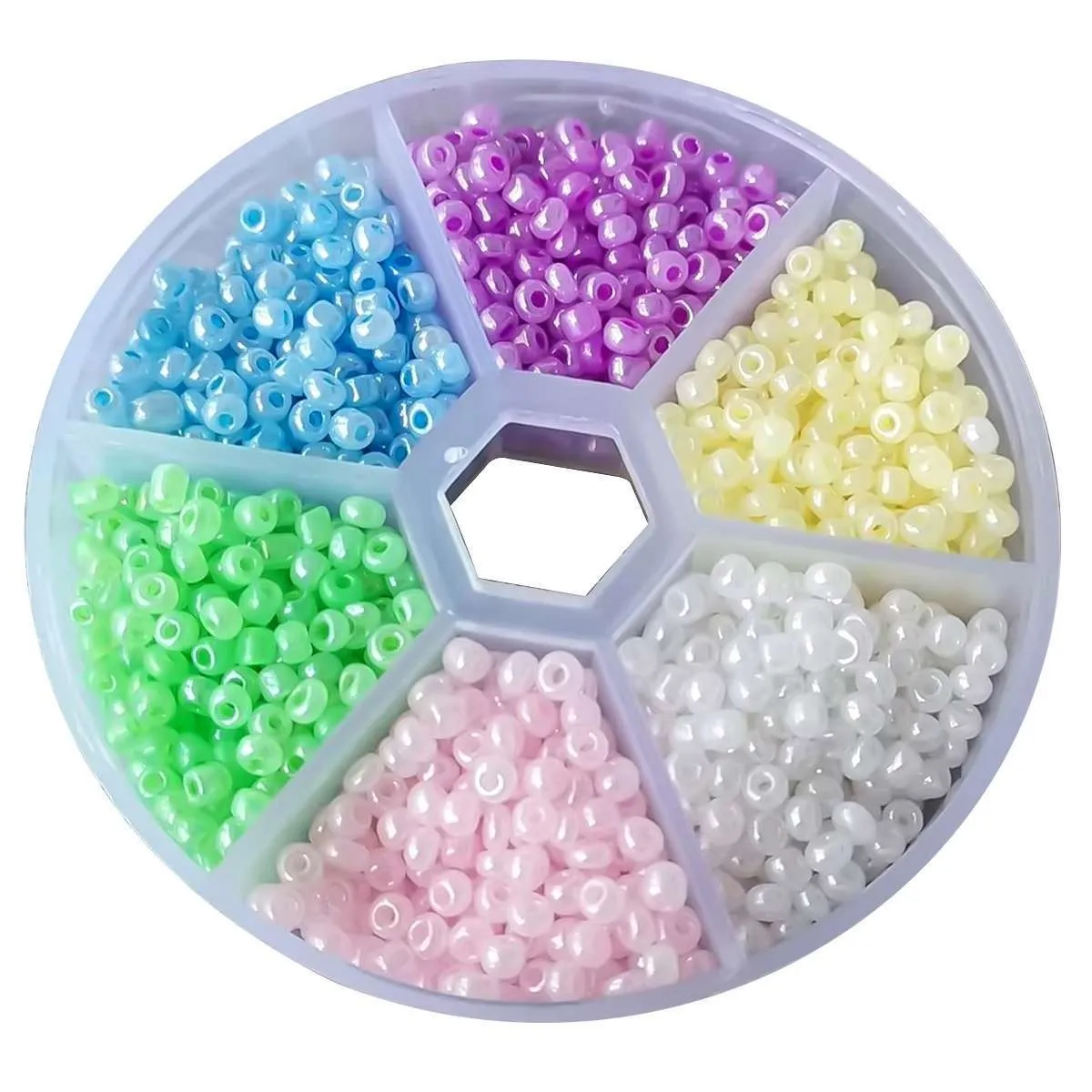 Glassperler - Frøperler 2mm - Smykkelaging - DIY
