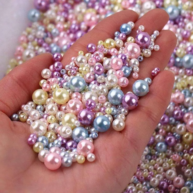 Akrylperler - 150 stk - Smykkelaging - DIY - Perleimitasjon