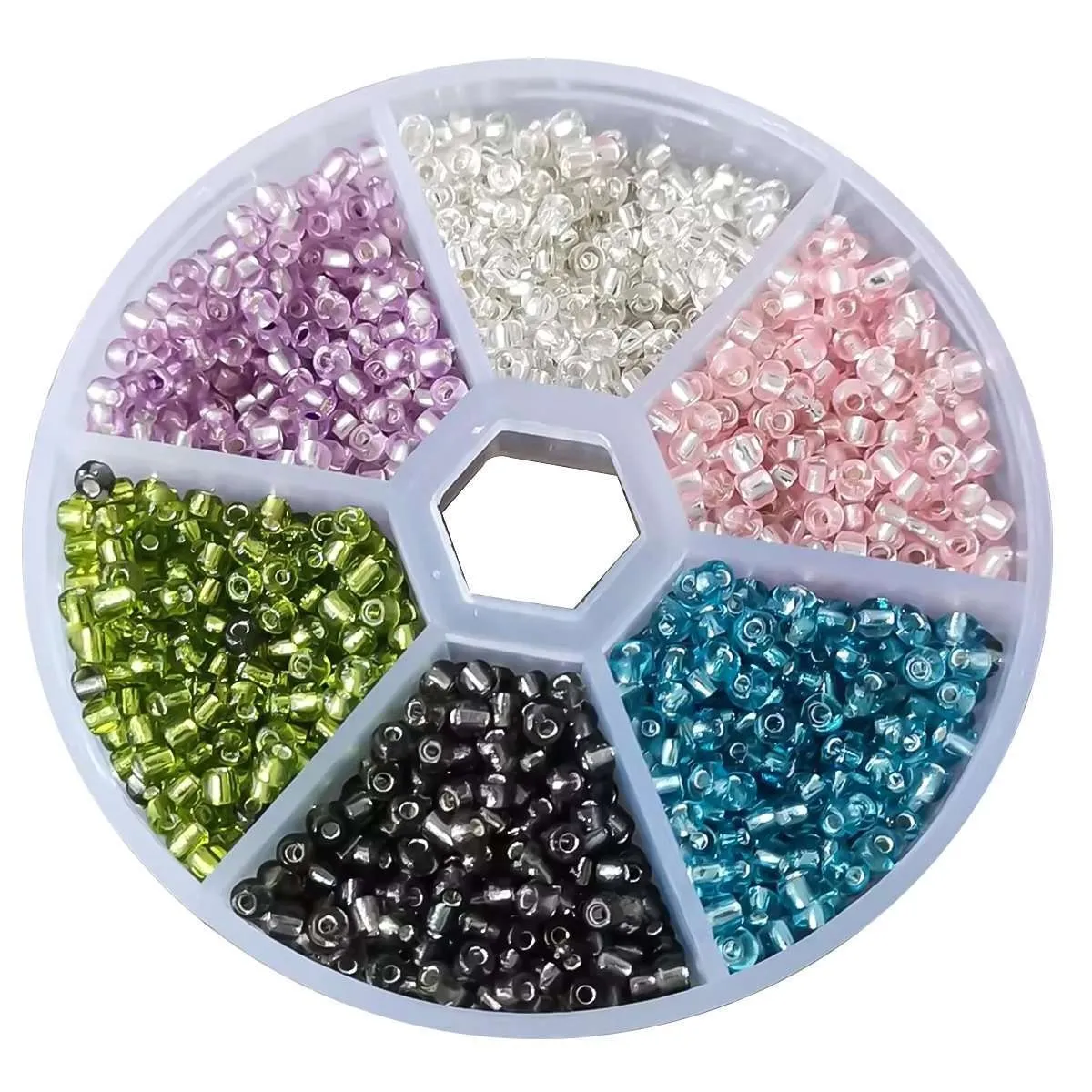 Glassperler - Frøperler 2mm - Smykkelaging - DIY