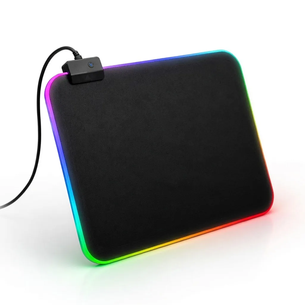 Gaming Musematte med LED-lys - 30x25cm – RGB
