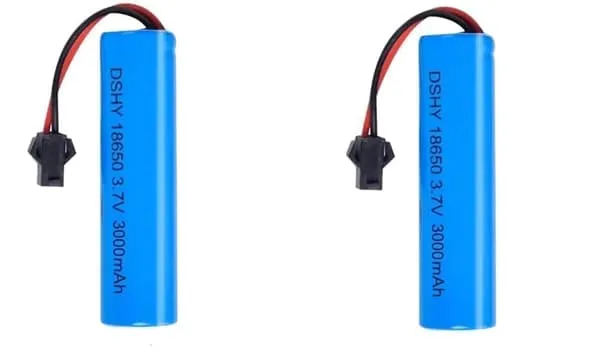 2 stk 3.7V 3000mAh plugg SM-2P kompatibel med DE45 DE42 1:14 Off-road og Drift Racing litiumionbatterier
