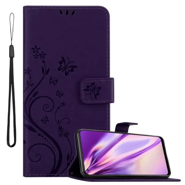 Deksel til Realme 8 4G / 8 PRO Lommebokdeksel i blomster design med magnetisk lukking, stativfunksjon og kortplasser