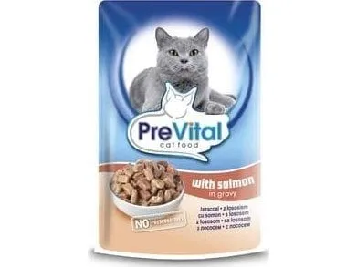 PreVital fullfôr til katter med laks i saus 100 g