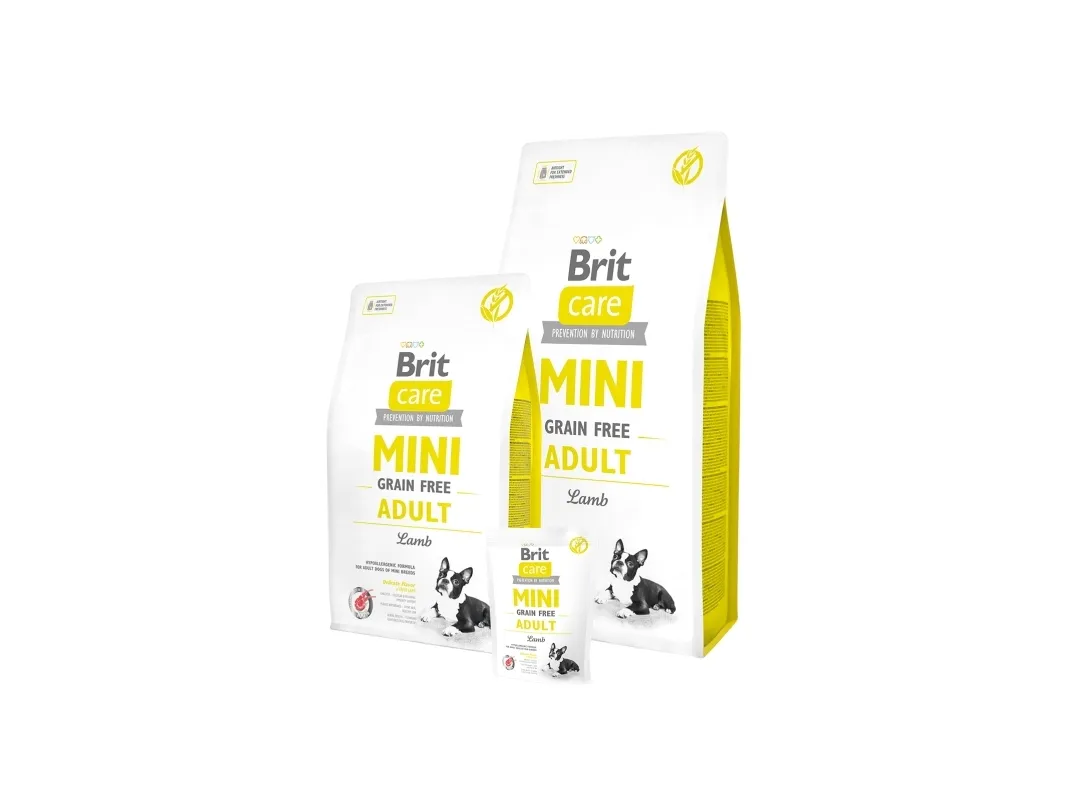 Brit Care Mini Grain Free Adult, Adult (animal), Mini (5 - 10kg), Lam, 2 kg