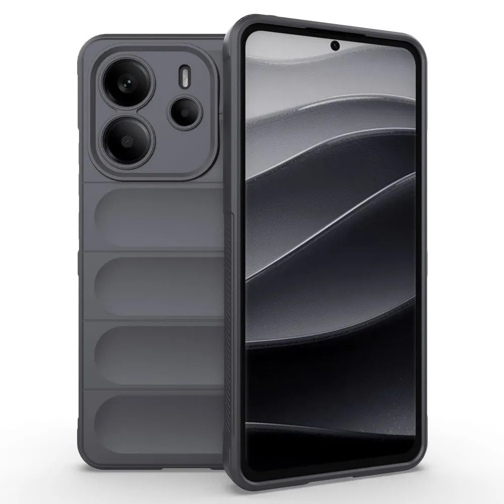 Deksel med mykt grep for Xiaomi Redmi Note 14 5G - Mørkegrå