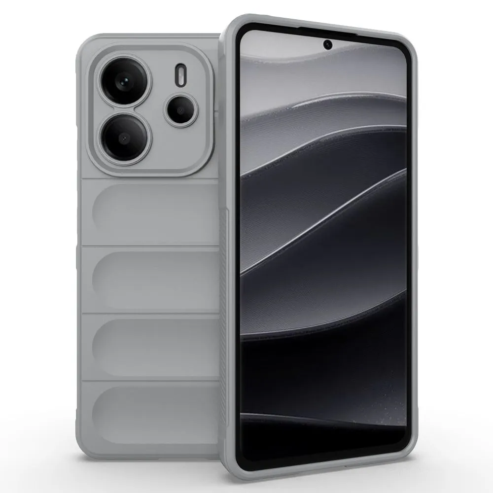 Deksel med mykt grep for Xiaomi Redmi Note 14 5G - Lysegrå
