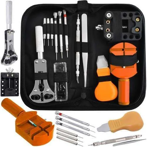 Klokkeverktøysett for klokkereparasjoner Batterierstatningskasseåpner