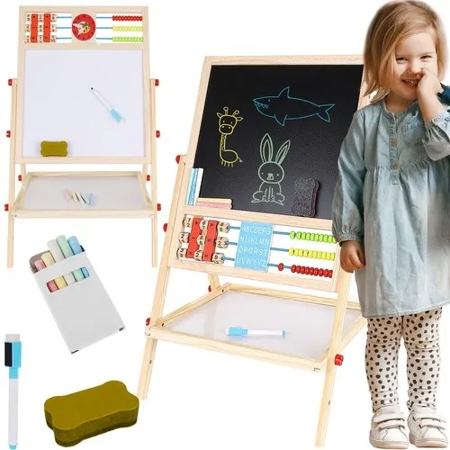 Whiteboard/Tavle for Barn – Dobbelsidig