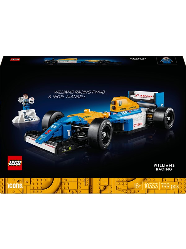 LEGO Icons 10353 Williams Racing FW14B og Nigel Mansell
