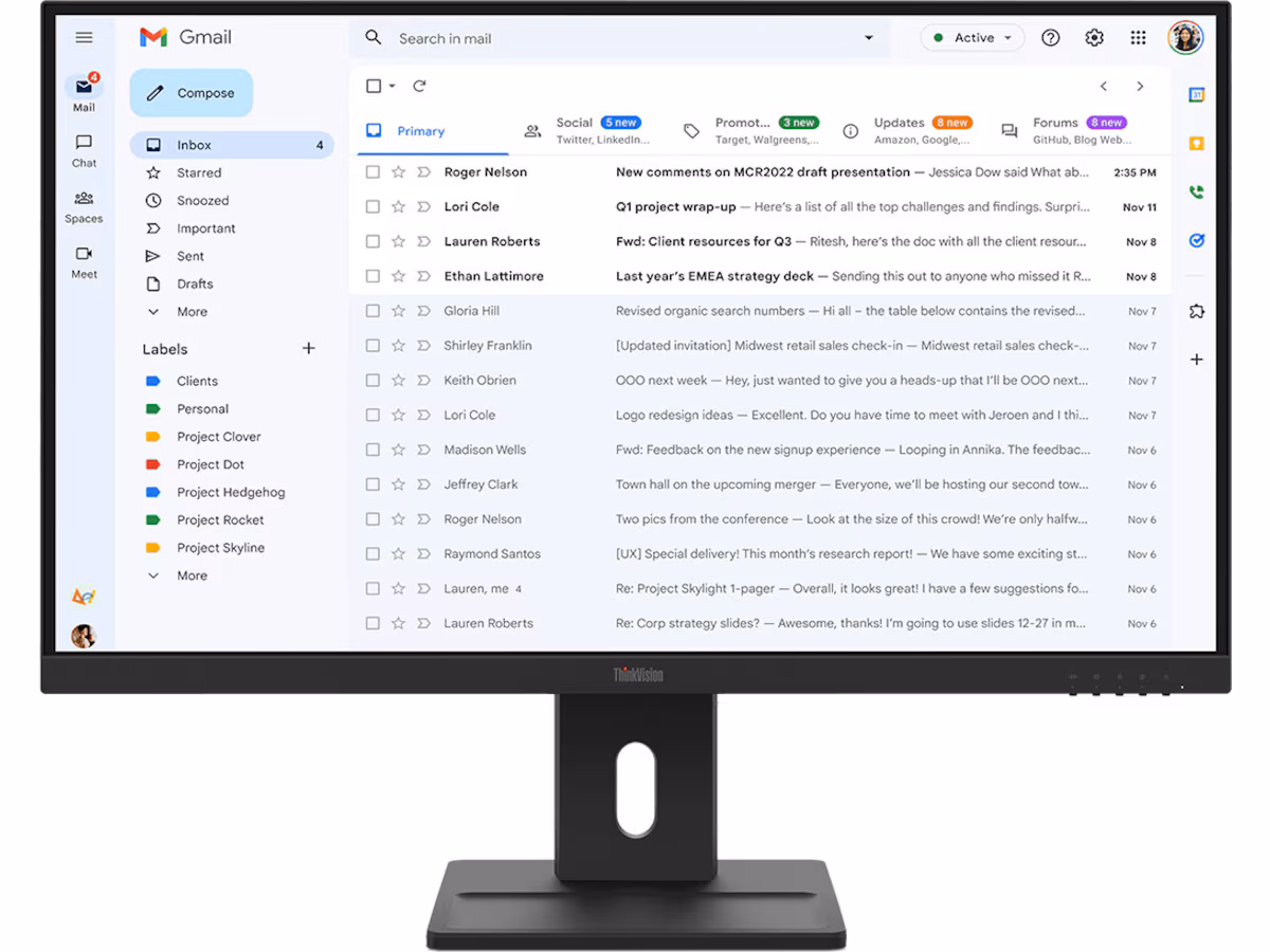 Lenovo 27" skjerm ThinkVision E27-40