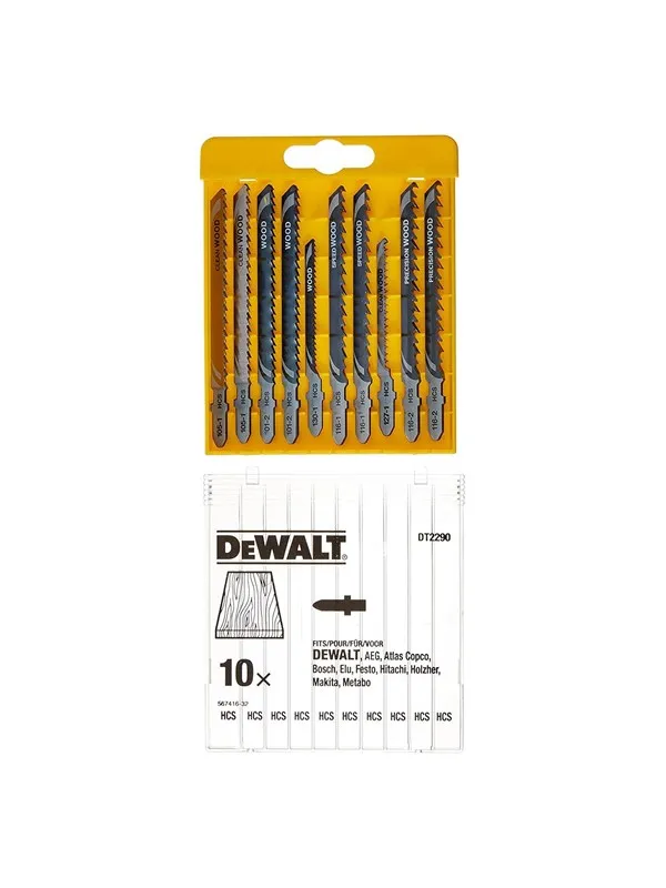 Dewalt Jigsaw Blade Set - XPC 10 Piece Set - Wood Cutting